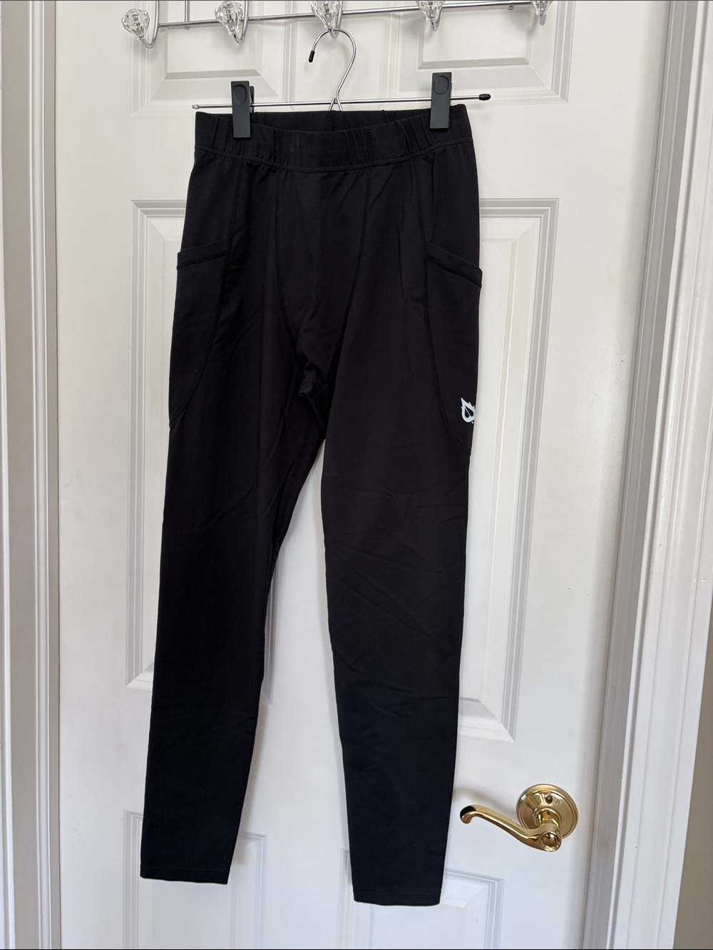 Baleaf Black Men's Athletic Compression pants with Side Pockets
